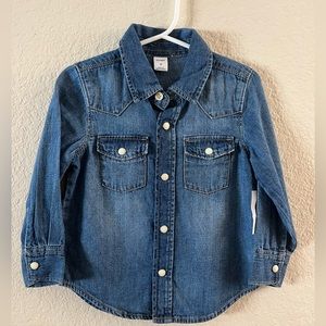 Denim button up
